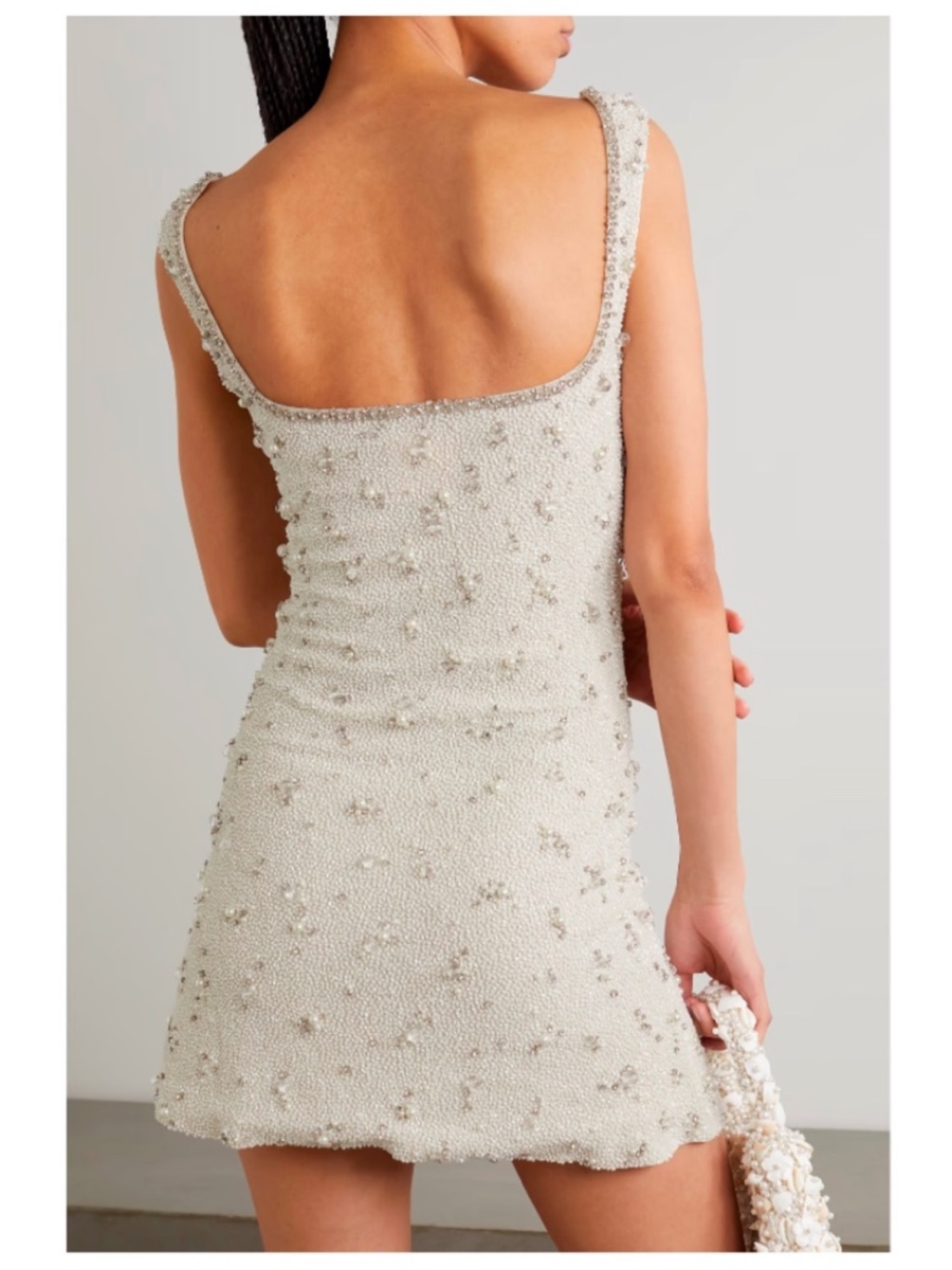 Clio Peppiatt- Embellished Stretch-Tulle Mini Dress- Size Large Nwt — image 2 of 3